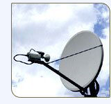 Schotel voor satellietontvangst.